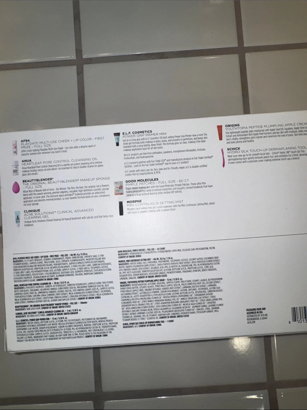 Ulta Beauty nine piece